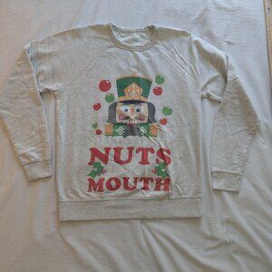 "Put Your Nuts In My Mouth" Naughty Nutcracker Christmas Sweater